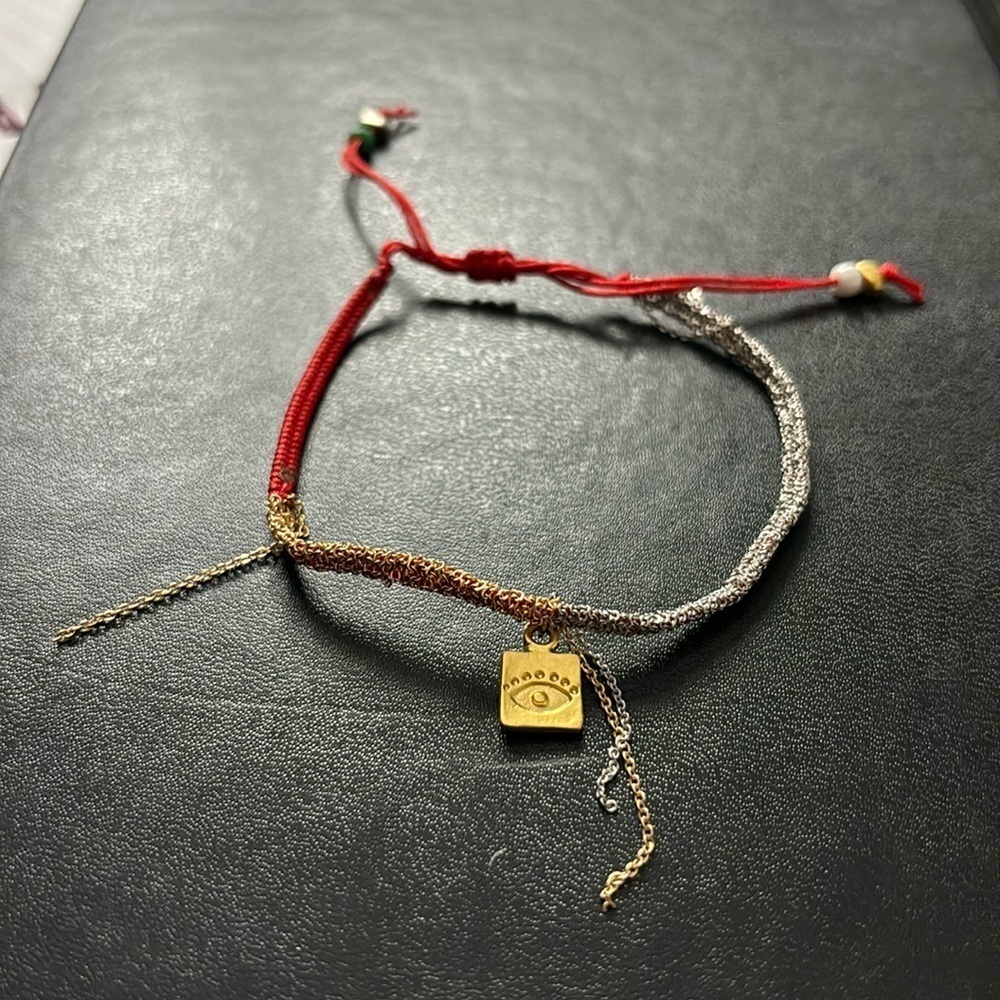 Unique anklet with evil eye